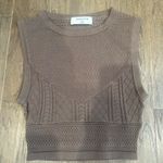 Babaton Aritzia  Pointelle sweater cropped tank Photo 2