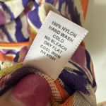 Boston Proper Boston‎ Proper Multicolor Retro Sheer Tank Top Women's Medium Sleeveless Vneck Photo 4