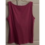 Ralph Lauren Lauren  Pink Ribbed Tank Top XL Basic Casual Everyday Layering Photo 3