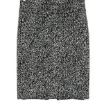White House | Black Market WHBM Black White Abstract Knee Length Pencil Skirt 4 Career Sophisticated Modest Photo 0