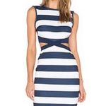 Bec & Bridge Mind Warp Dress in Navy Stripe Photo 0