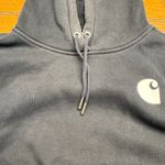 Carhartt  Womens Relaxed Fit Black Pullover Hoodie Long Sleeve Logo Size XS Photo 3