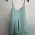Tobi  Mint Feeling Cami Shift Lace Trim Mini Dress SZ S Photo 0