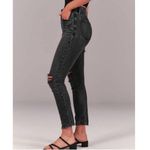 Abercrombie & Fitch The Skinny High Rise Gray Black Distressed Knee Size 4 (27S) Photo 1