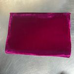 Velvet Envelope Clutch in Pink, Gray, and Black Pink Photo 2