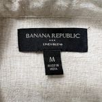 Banana Republic Banana Republic Sleeveless Linen Tunic Dress Medium Beige Embroidered Resort Photo 3