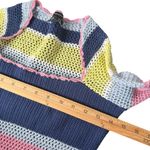 Forever 21 See Through Crochet Short Dress Size S Colorblock Beach BOHO Hippie Photo 6