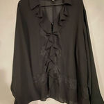 Lane Bryant Sheer Whimsigoth Fairy Witchy Romantic Button Up Cardigan 22/24 Photo 0