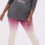Torrid Women's NWT Dip Dye Red & Tan Full Length Mid Rise Premium Leggings 3X Photo 0