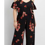 Maurice’s Cold Shoulder Jumpsuit Black Size M Photo 0