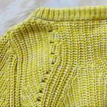 Lucky Brand 🍀🍀Yellow Chunky Crew Neck Sweater Photo 7
