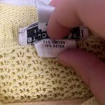 Y2K St. John Sport Pastel butter Yellow Knit Zip Up Jacket Size L Gold Size L Photo 4