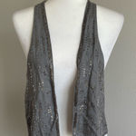 American Eagle Gray Sequin Embellished Vest Size L/XL Photo 0