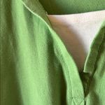 Dress Barn  Green Polo Shirt with White Trim large Photo 2