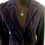 Parker Smith  Women’s Sleek Navy Blue Versatile Velvet Blazer with Pockets Sz SM Photo 8