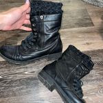 Black Combat Boots Size 9 Photo 0