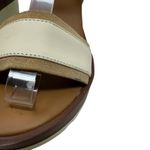 See By Chloe Robin Platform Wedge Sandals Leather Cream Tan Size 37 US 7 Photo 5