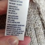 American Eagle OUTFITTERS TAUPE METALLIC WOVEN HEAVY KNIT WOOL OPEN CARDIGAN S Photo 9