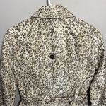 Banana Republic Mad Men Trench Coat Leopard Print Double Breasted Photo 5