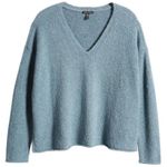 Eileen Fisher  Organic Cotton Blend Sweater in Blue Steel, Very Soft, Size 1X NEW Photo 4