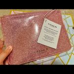 Coach NWT  DREAMS SUNSET MAKEUP POUCH BAG GLITTERY PINK Photo 2