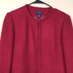 Ann Taylor VTG  Women’s Wool Blend Tweed Knit Hook-Closures Cardigan Sweater Photo 1