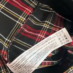 ZARA  High Waist Plaid Red Legging Pants Sz M Photo 5
