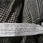 ZARA Women's Cropped Jacket Size XS Black Houndstooth Plaid Oversized Coat Retro Photo 7