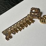 Grandma Gold Tone Letter Charms Bar Brooch Pin Photo 3
