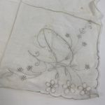 Vintage Floral Handkerchief With Embroidery Photo 2
