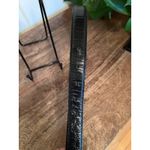 Elisabeth 1992 Liz Claiborne Womens Size 1 Black‎ Leather Belt Gold Buckle Black Photo 5