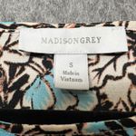 Madison Grey Floral Print Blouse Kimono Sleeve Top Lightweight Size Small‎ Blue Photo 2