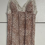 Victoria's Secret  LEOPARD PRINT LACE NIGHT DRESS SLIP SMALL Photo 0