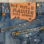 Streetwear De puta madre 69 jean mini denim skirt Blue Size 28 Photo 4