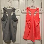 icyzone Lot if 2 Racerback Orange & Gray Athletic Tank Tops Photo 6