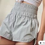 Free People FP Movement The Way Home Ultra High Waisted Pull On‎ Shorts Medium Gray Photo 0