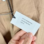 Iris & Ink Neutral Beige Linen Utility Shirt Dress Tan Size 10 Photo 7