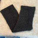Handmade Large Chunky Knit Infinity Scarf Dark Gray Photo 1
