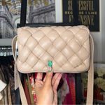 JW Pei  Maze Bag in Almond Quilted Vegan Leather Crossbody Photo 6