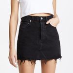 AGOLDE  Black Denim Skirt Photo 4