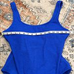 Shade & Shore  Vibrant Blue Textured Swimsuit size medium 8/10 Photo 1