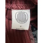 Urban Outfitters Womens Red Burgundy Ribbed Velvet Kick Flare Trousers Pants 2 Photo 3