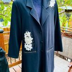 ELEGANT🌹DRESSY🌹LONG JACKET🌹 Black Size XL Photo 0