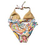 Victoria's Secret VS Victoria’s Secret Bikini Set Top Triangle Halter Floral Paisley white backgro Photo 6