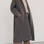 NILI LOTAN Houndstooth Kidman Coat Brown Size L Photo 2