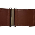 Brown Woven Stretch Fashion Statement Belt Sz M/L Photo 0