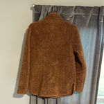 Cozy Sherpa  Jacket Brown Fleece Womens Small Photo 8