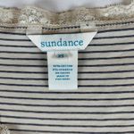 Sundance  Striped Lace Trim Tank Top XS Cotton Spandex Tank Y2K Photo 2