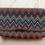 Jessica McClintock  Nora Straw Chevron Purse NWOT Photo 0