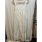 Heyson White Ruffle Strap Maxi Dress Summer Casual Sundress Size L Photo 1